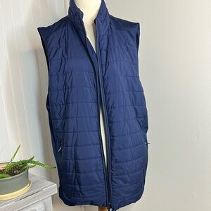 Men's Navy Quilted Vest